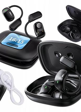 Беспроводные наушники jm16 smart headphones с цветным сенсорным экраном, bluetooth 5.4, on-ear headset