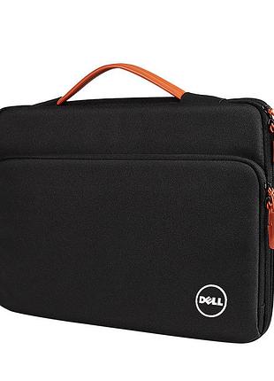 Сумка-чохол для ноутбука dell делл 16" або документів протиударна чорна ( код: ibn046b1 )