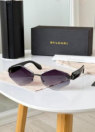Женские солнцезащитные очки безоправные 2026 new bvlgari ромби
