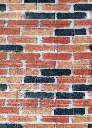 Самоклеючі шпалери декоративна 3d панель пвх 1 шт, під бежево-коричневу катеринославську цеглу матову