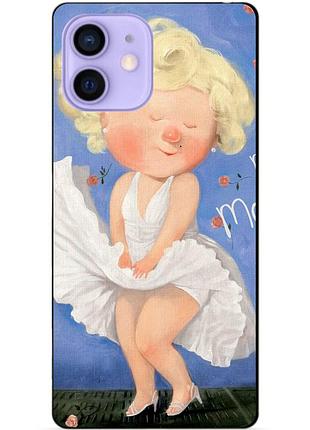 Силиконовый чехол бампер для iphone 12 mini с рисунком мэрилин монро гапчинская marilyn monroe