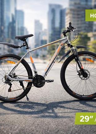 Велосипед crossbike drive 29" рама 19" серый-черный