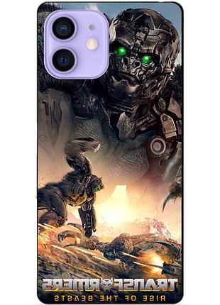 Силіконовий чохол бампер для iphone 12 mini з малюнком ейплінк зверобати трансформери transformers