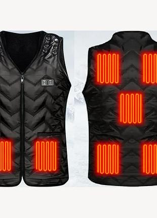 Терможилет с подогревом "sporting- life" multi-size-7" с регулировкой объема, 7 зон обогрева размер l-xl b s