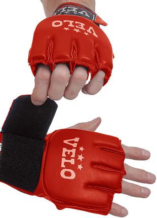 Перчатки для смешанных единоборств mma кожаные velo uli-4024 s-xl цвета в ассортименте
