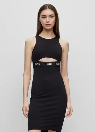Сукня hugo жіноча чорна розмір xs, плаття hugo boss