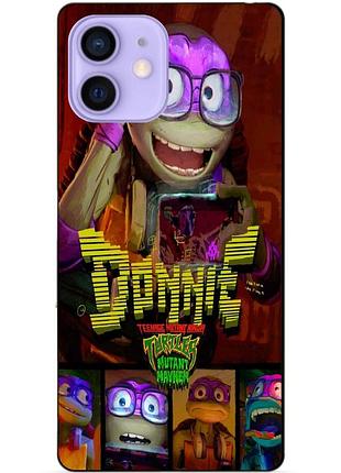 Силиконовый чехол бампер для iphone 12 mini с рисунком донни donnie черепашки ниндзя