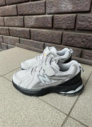 Кроссовки new balance комбинированные серые 35