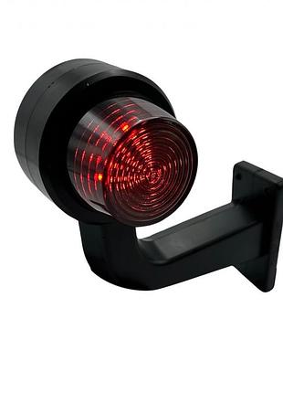 Габаритний ліхтар (ріжок) led 12-24v червоно-білий 15см formplas
