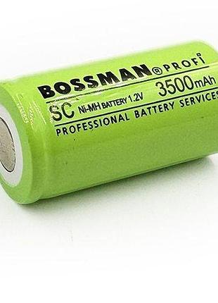 Промисловий акумулятор bossman sc (sub-c) 3500 mah 1.2v ni-mh