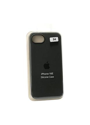 Чохол силіконовий для iphone 16e silicone case orig full no34 pebble 4you