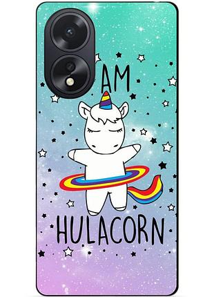 Силіконовий чохол бампер для oppo a18 з малюнком єдиноріг поні