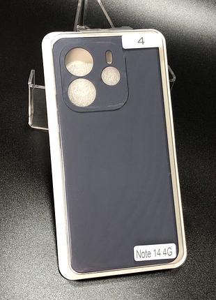 Чохол силіконовий для телефону xiaomi redmi note 14 (4g) 163 mm global version silicone orig full no4 midnight blue 4you