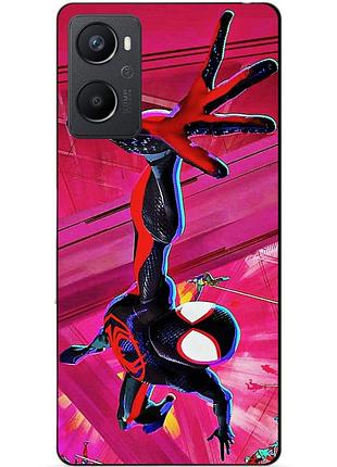 Силіконовий чохол бампер для oppo a96 з малюнком spider man людина-павук