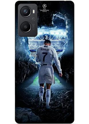 Силиконовый чехол бампер для oppo a96 с рисунком ronaldo роналдо