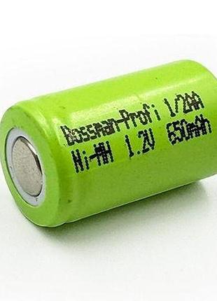 Акумулятор промисловий bossman 1/2aa (14250) 1.2v 650mah ni-mh
