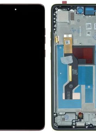 Дисплей motorola xt2527 moto g86 з сенсором та рамкою, green