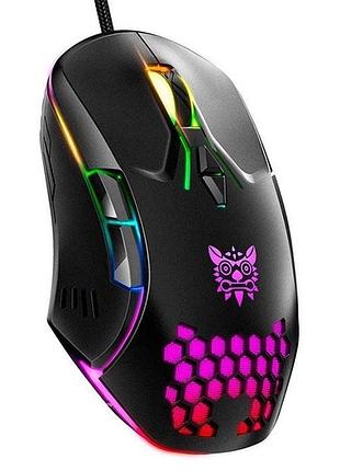 Игровая мишь проводная onikuma gaming cw902 на 6200dpi, 7 клавиш с подсветкой
