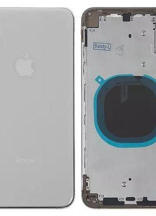 Корпус apple iphone xs max с держателем sim карты, с боковыми кнопками, белый