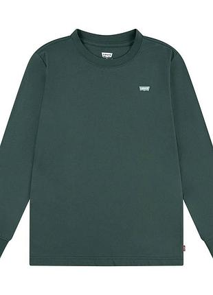 Лонгслів для хлопчика levis зеленого кольору з логотипом (706 pvu green (98 (3a))