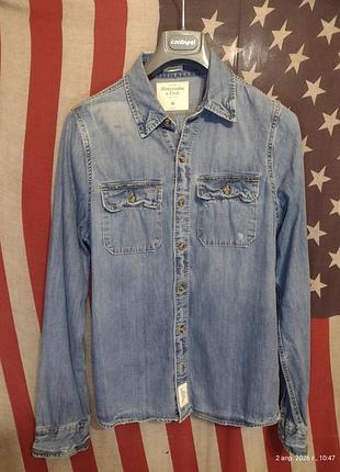 Сорочка джинсова abercrombie&fitch