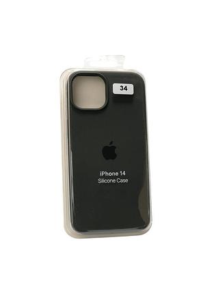 Чохол силіконовий для iphone 14 silicone case orig full no34 pebble 4you