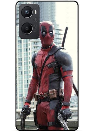 Силіконовий бампер чохол для oppo a96 з малюнком deadpool дедпул