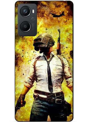 Силіконовий чохол бампер для oppo a96 з малюнком пабг pubg