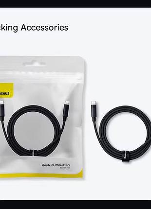 Baseus кабель 2м pd 100w fast charging type-c - type-c быстрая зарядка macbook apple iphone samsung galaxy 6