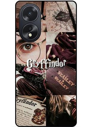 Силіконовий бампер чохол для oppo a18 з малюнком gryffindor грифіндор гаррі поттер harry potter