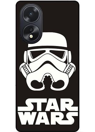 Силиконовый бампер чехол для oppo a18 с рисунком звездные войны star wars звездные войны