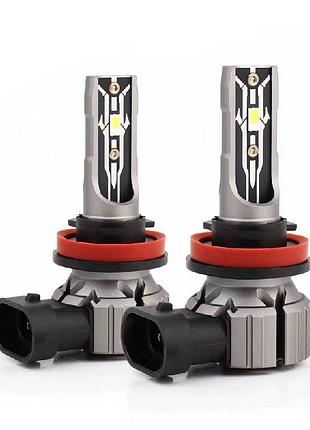 Led лампы h11 в противотуманные фары 12v 36w 4800lm (комплект 2-шт)