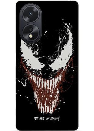 Силіконовий чохол бампер для oppo a18 з малюнком веном venom