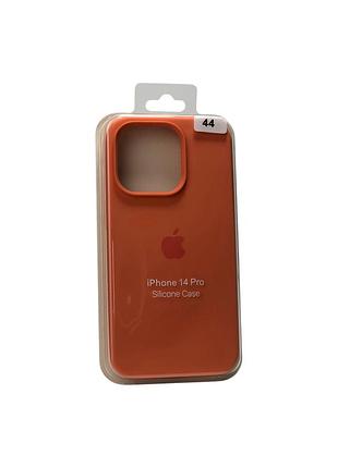 Чохол силіконовий для iphone 14pro silicone case orig full no44 pale peach 4you