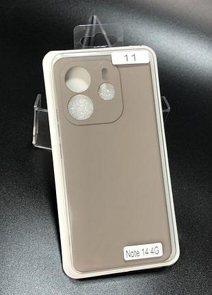 Чохол силіконовий для телефону xiaomi redmi note 14 (4g) 164 mm europe version silicone orig full no11 dark olive 4you