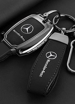 Защитный кейс для смарт-ключа merсedes-benz, чехол для ключа мерседес "рыбка" графит