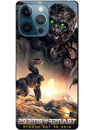 Силиконовый чехол бампер для iphone 12 pro max с рисунком эйплинк звероботы трансформеры transformers