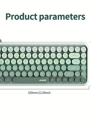 Игровая беспроводная мембранная клавиатура ajazz 308i bluetooth 84 клавиши зеленый