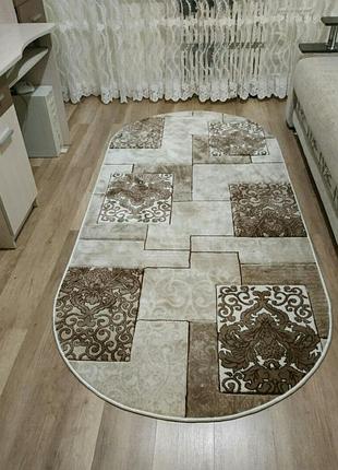 Килим meral 1.5*3м овал 0191 beige