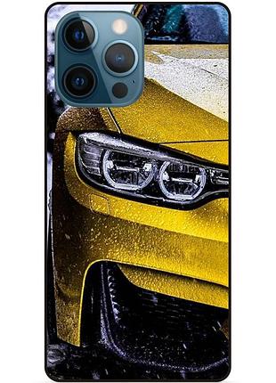 Силиконовый чехол бампер для iphone 12 pro max с рисунком bmw бмв машина авто