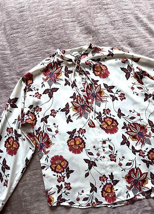 Блуза з квітковим принтом жіноча h&m, 36 розмір (s)
