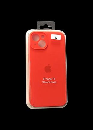 Чохол силіконовий для iphone 14 silicone case orig full camera no13 pumpkin 4you