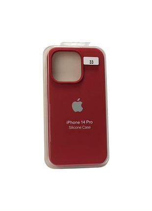 Чохол силіконовий для iphone 14pro silicone case orig full no33 camelia white 4you