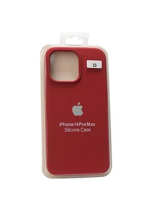 Чохол силіконовий для iphone 14promax silicone case orig full no33 camelia white 4you