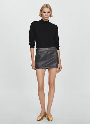 Кофта mango чорна трикотажна базова джемпер 2