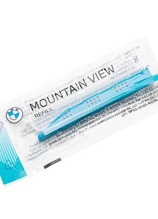 Сменный ароматический картридж для ароматизатора bmw natural air mountain view 1 шт голубой