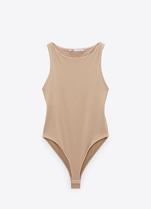 Жіноче бежеве боді zara м