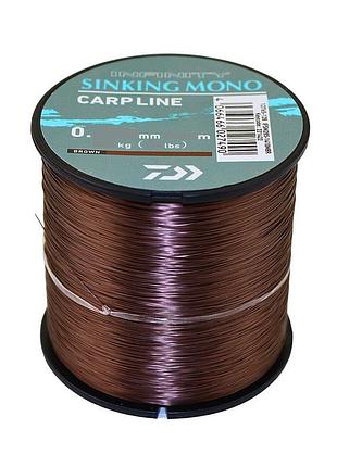 Леска карповая daiwa infinity sinking mono 1410m brown 6.3kg 0.28mm
