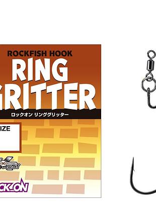 Крючок оффсетный varivas rock-on ring gritter #2/0 4pcs (va 68545)