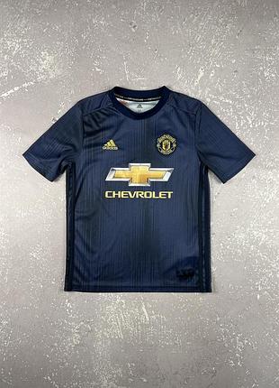 Adidas manchester united 2018 подросикова детская джерси футболка футбольная